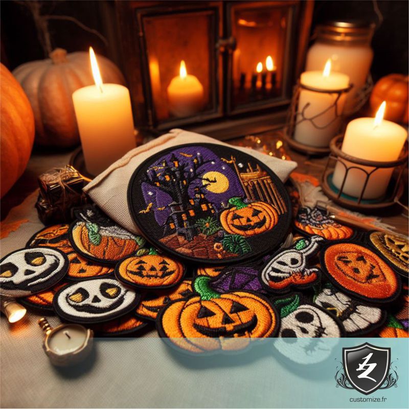 Ecussons brodé Halloween style by customize.fr