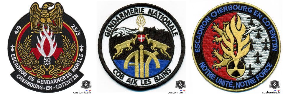 Gendarmerie Ecussons Rondaches customize.fr